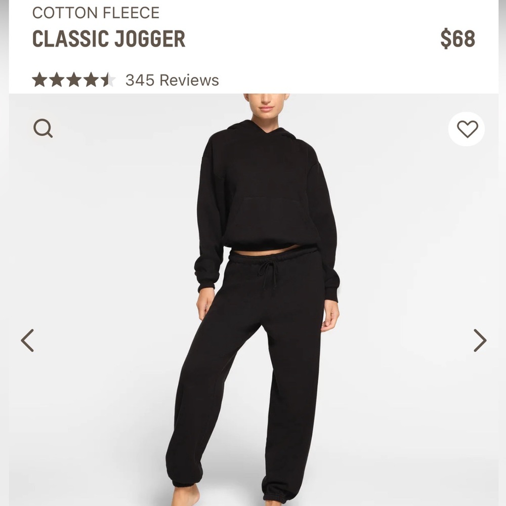 Skims Cotton Fleece Classic Jogger